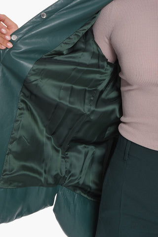 Overshirt in Pelle Imbottita