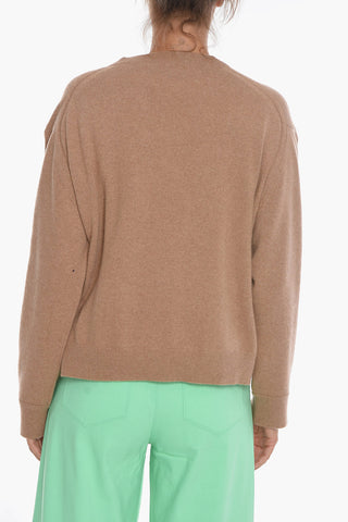 Cashmere CAMILLE Cardigan with Double Patch Pocket