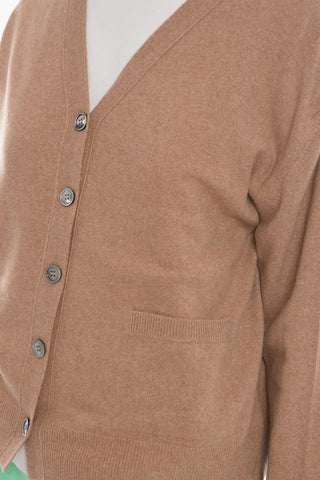 Cashmere CAMILLE Cardigan with Double Patch Pocket