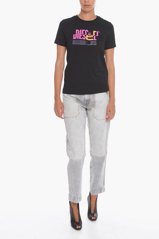 Logo Printed T-SILY-K6 Crew-neck T-Shirt