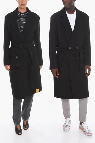 Double-breasted W-OUTKAST UNISEX Coat with Flap Pockets