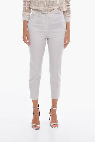 Merino-wool ASSISI Tailored Pants with Ankle Slits