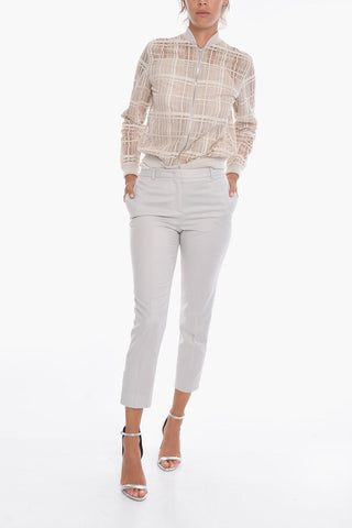 Merino-wool ASSISI Tailored Pants with Ankle Slits