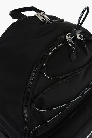 JEANS COUTURE 단색 나일론 백팩 로고 디테일