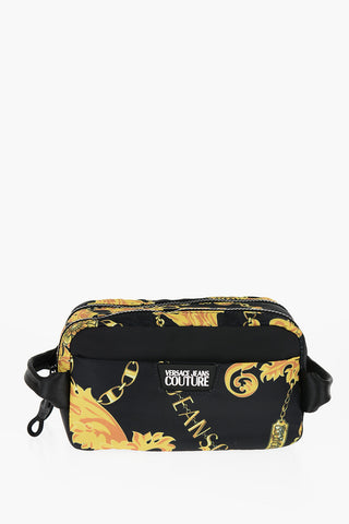 JEANS COUTURE Baroque Motif Necessaire with Double Zip