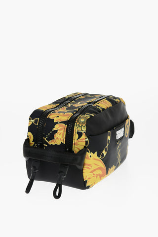 JEANS COUTURE Baroque Motif Necessaire with Double Zip