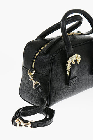 JEANS COUTURE Borsa Bauletto in Ecopelle Martellata con Fibbie Dorate