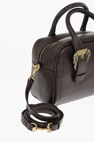 JEANS COUTURE Borsa Bauletto in Ecopelle Martellata con Fibbie Dorate