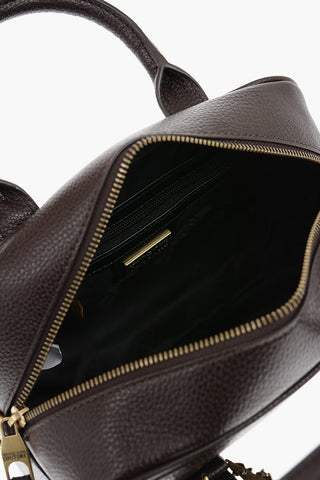 JEANS COUTURE Borsa Bauletto in Ecopelle Martellata con Fibbie Dorate
