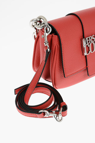 JEANS COUTURE Borsa a Tracolla in Ecopelle Martellata con Catena Argentata 
