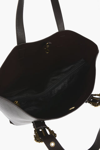 JEANS COUTURE Borsa Tote in Ecopelle Martellata con Fibbie Dorate