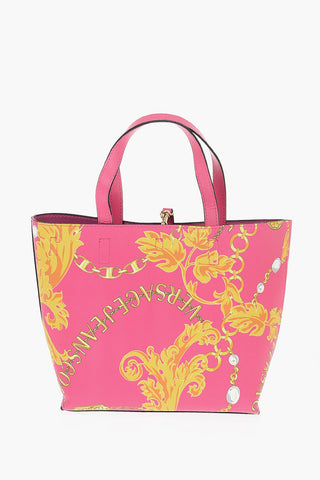 JEANS COUTURE Reversible Faux Leather Tote Bag
