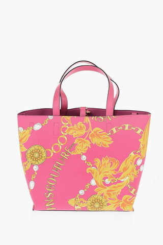 JEANS COUTURE Reversible Faux Leather Tote Bag