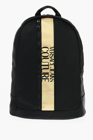 JEANS COUTURE Zaino in Nylon con Dettaglio Logato a Contrasto