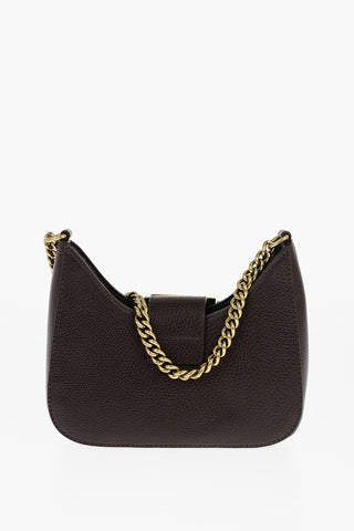 JEANS COUTURE Borsa Hobo in Ecopelle Martellata con Catena Dorata