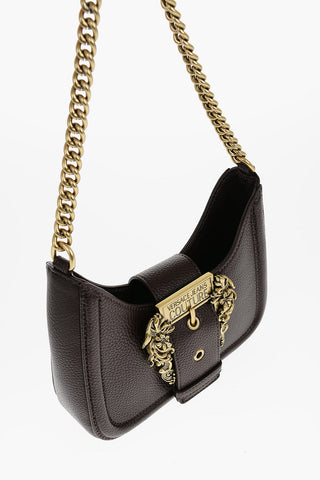 JEANS COUTURE Borsa Hobo in Ecopelle Martellata con Catena Dorata