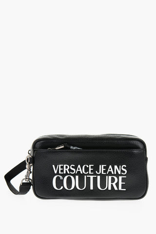 JEANS COUTURE Necessaire in Ecopelle con Logo Argentato