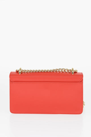 LOVE Borsa a Tracolla in Ecopelle con Logo Dorato e Chiusura Turn Lock