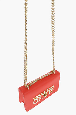 LOVE Borsa a Tracolla in Ecopelle con Logo Dorato e Chiusura Turn Lock