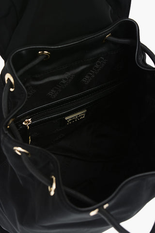 JEANS COUTURE Zainetto in Nylon con Fibbie Dorate