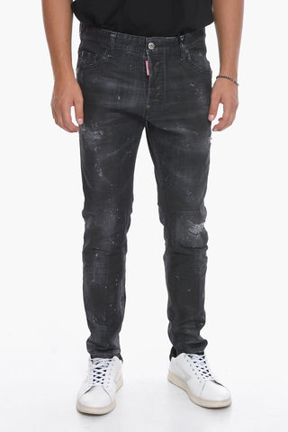 Studded Pocket SKATER FIT Denims 16cm
