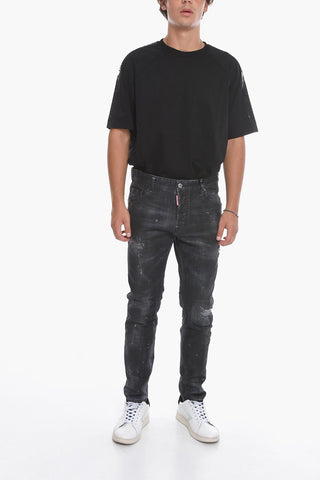 Studded Pocket SKATER FIT Denims 16cm