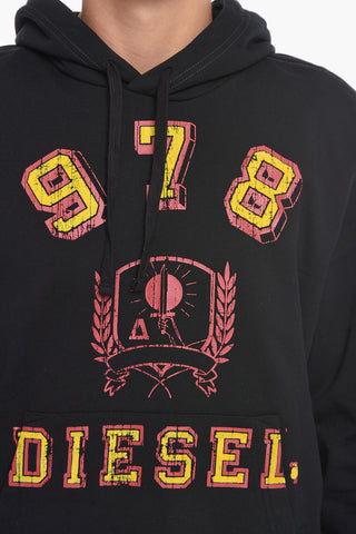 S-GINN Hoodie Sweatshirt with Logo Print