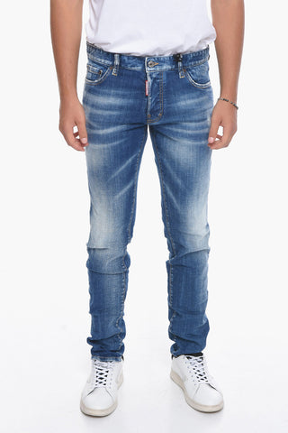 Jeans Effetto Distressed Slim Fit 17 cm