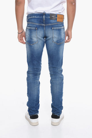 Jeans Effetto Distressed Slim Fit 17 cm