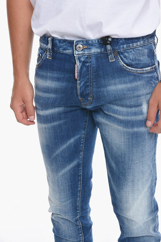 Jeans Effetto Distressed Slim Fit 17 cm