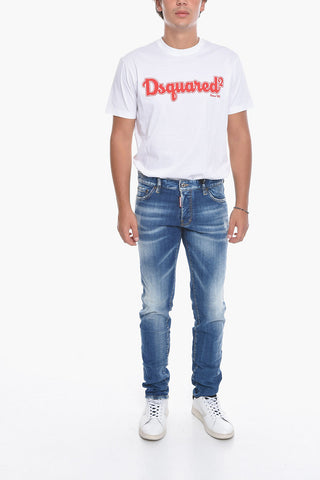 Jeans Effetto Distressed Slim Fit 17 cm