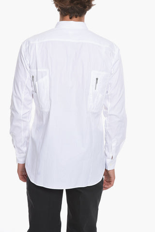 SHIRT Cotton-poplin Shirt with Multi Breast-pocket