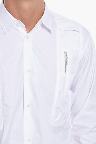 SHIRT Cotton-poplin Shirt with Multi Breast-pocket