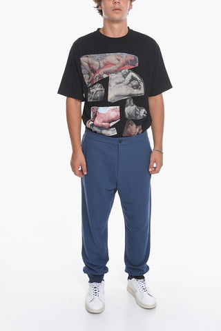 SUSTAINABILITY Pantaloni Chino in Cotone Organico con Polsini 