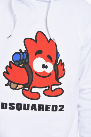 Printed Brushed Cotton Hoodie