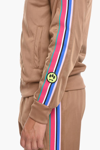 Felpa UNISEX Con Bande Laterali a Contrasto e Logo in Rilievo