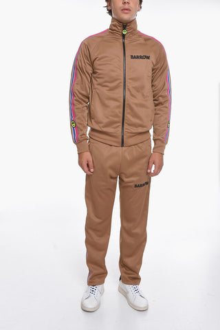 Felpa UNISEX Con Bande Laterali a Contrasto e Logo in Rilievo