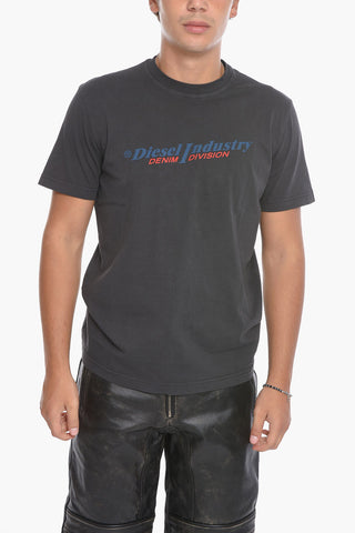 T-shirt DIEGOR con Logo in Rilievo