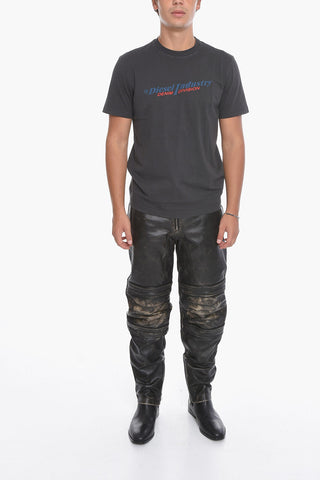 T-shirt DIEGOR con Logo in Rilievo
