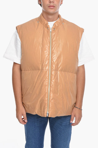 Piumino Puffer in Nylon con Cappuccio Removibile