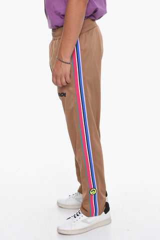 Solid Color UNISEX Joggers with Contrasting Side Bands