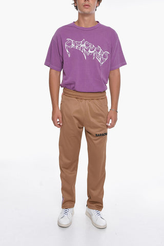Solid Color UNISEX Joggers with Contrasting Side Bands