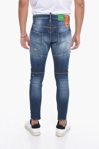 Tapered Fit Distressed Effect TIDY BIKER Jeans 15 cm