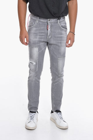 5 Pocket SKATER FIT Denims with Removable Detail 15cm