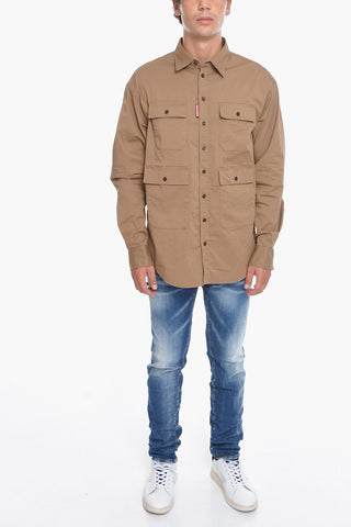 Long Sleeeved Shirt With Front Pockets
