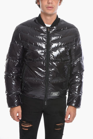Piumino in Nylon con Patch Logo