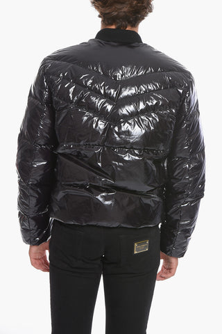 Piumino in Nylon con Patch Logo