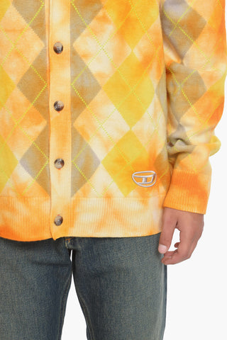 Cardigan K-ADDICE in Lana con Fantasia a Quadri