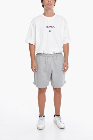 Fleeced Cotton UNISEX Shorts with Drawstring Waist