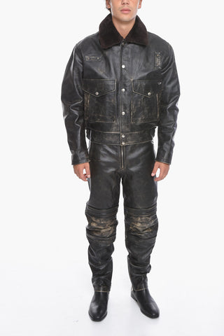 L-MUDDY Lambskin Jacket with Vintage Effect